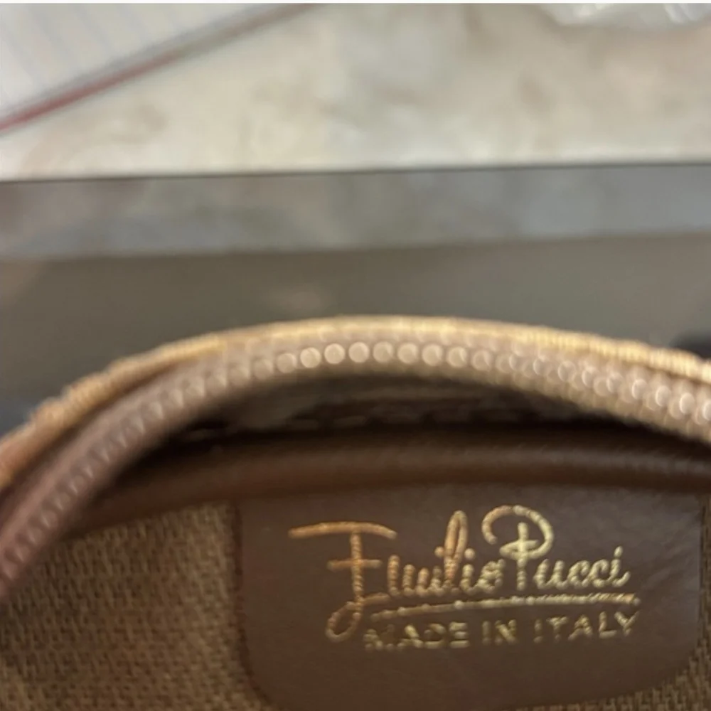 Emilio Pucci Vintage Tan Crossbody Bag - Picture 6 of 8